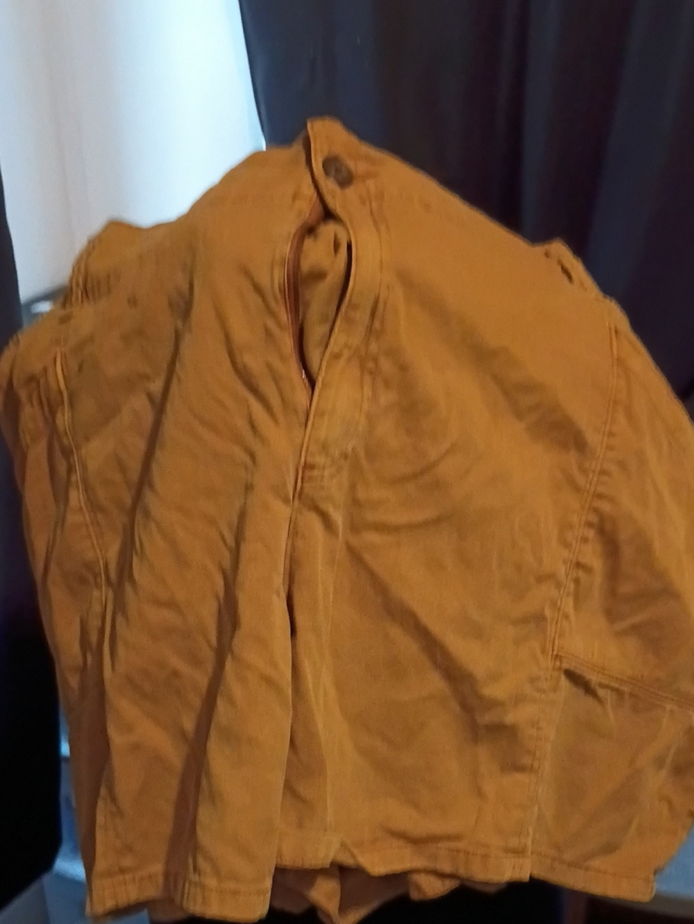 Women's  Tan Canvas Jacket - Classic Utility Style